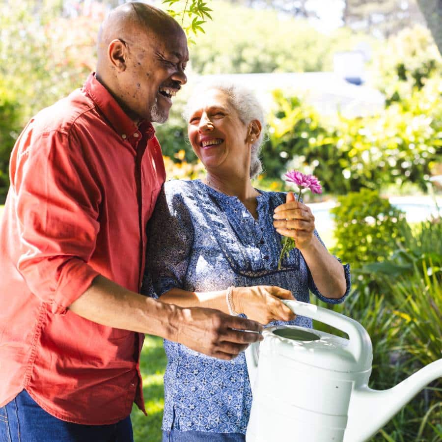 Edition of Saginaw | Seniors watering plants