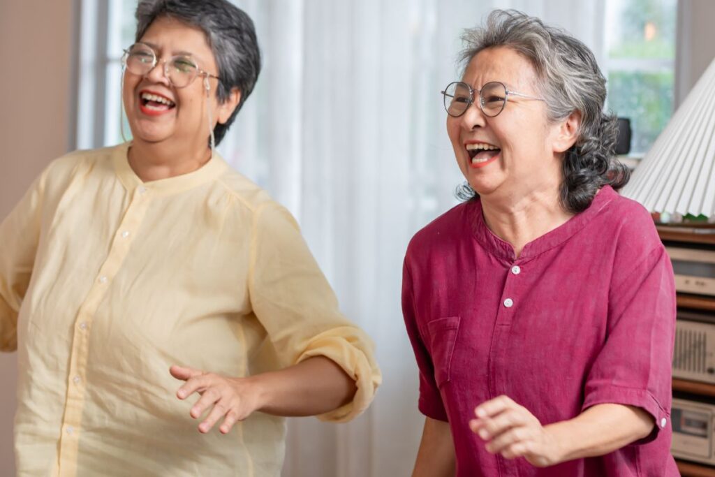 Edition of Saginaw | Senior women having fun dancing